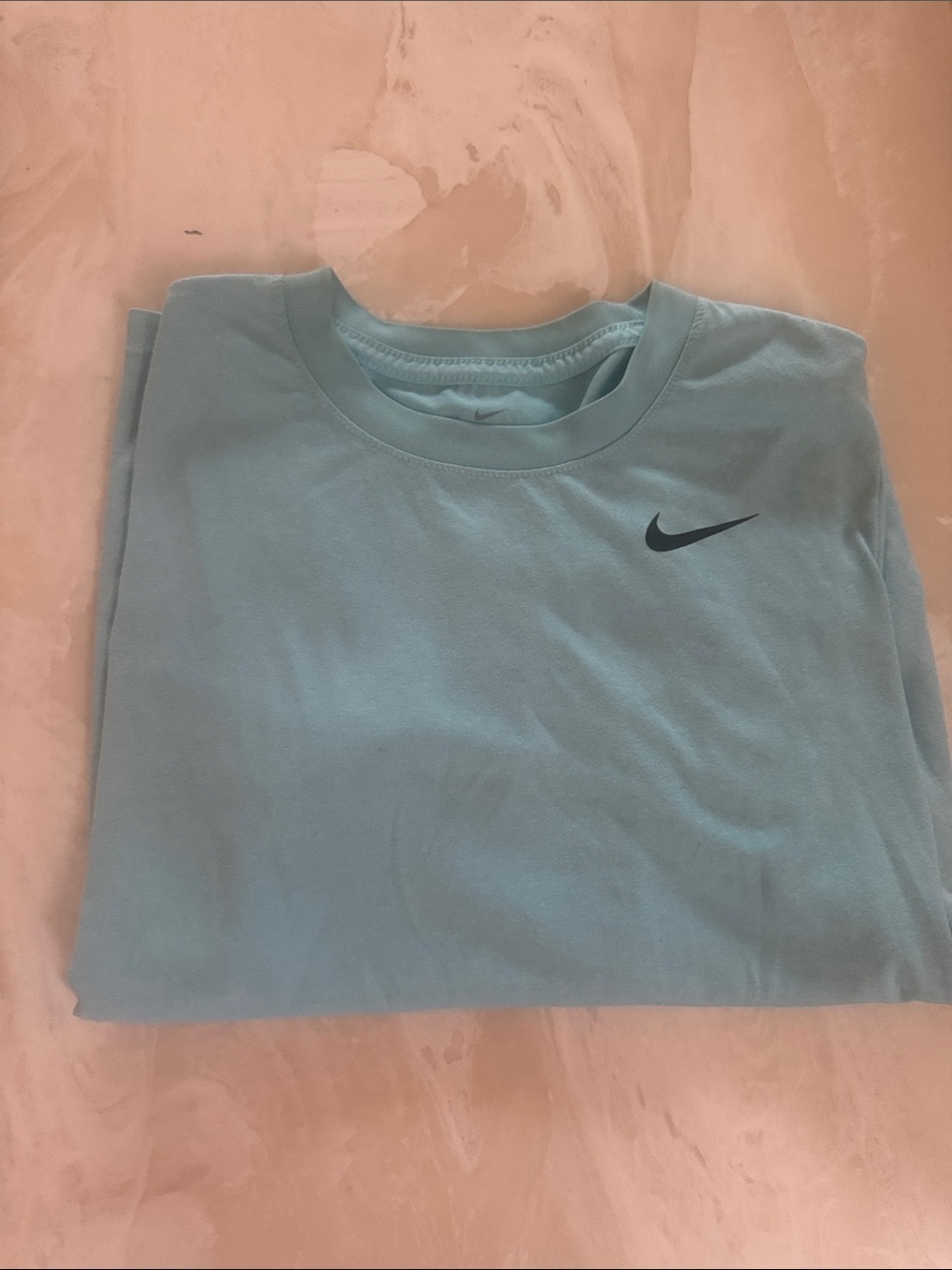 Nike Dri-FIT Light Blue Crewneck Short Sleeve Swoosh T-Shirt Women's Large